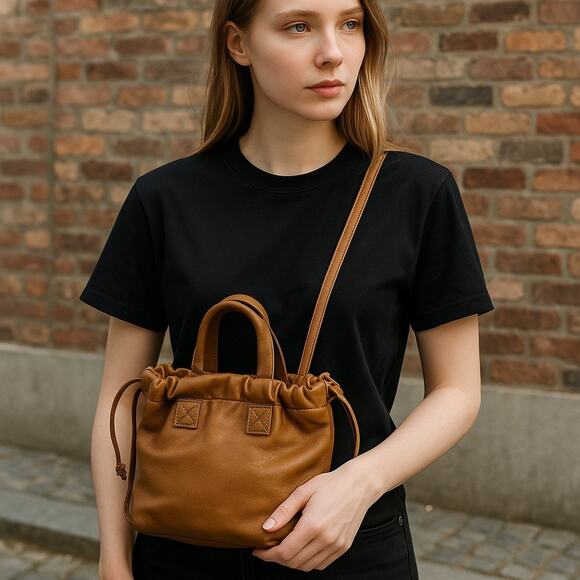 Madewell Piazza Crossbody Bag Purse Top Handles Leather Timber Beam NH025 - Picture 10 of 10